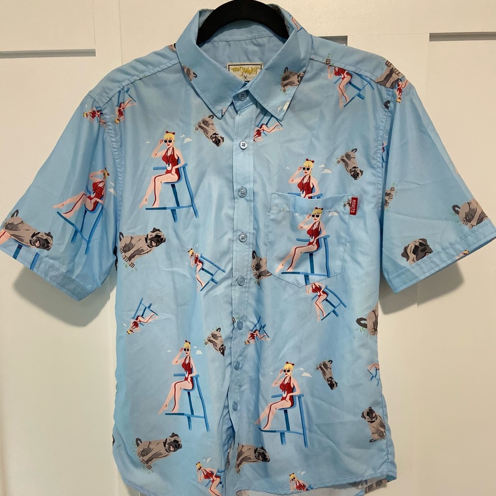 ‘The Sandlot’ RSVLTS button-down shirt, mens S